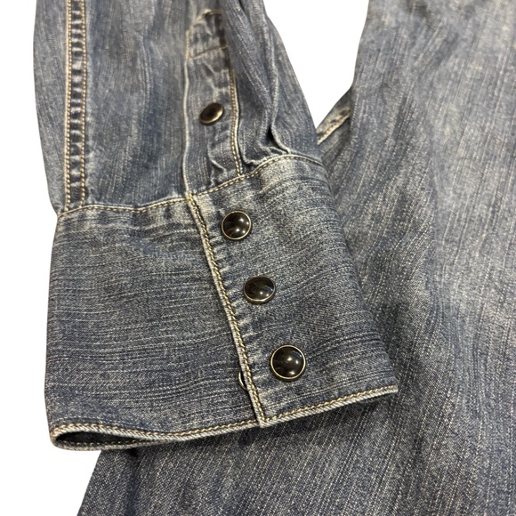 Long-Sleeve Denim Button-Down Shirt by Nili Lotan x Target Xl - Picture 8 of 11